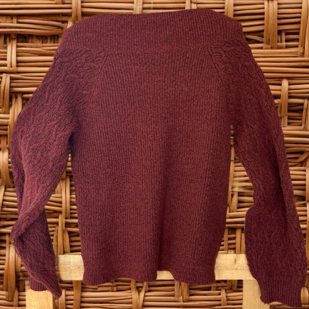 Red by BKE Burnt Orange Textured Knit Sweater - Picture 2 of 6